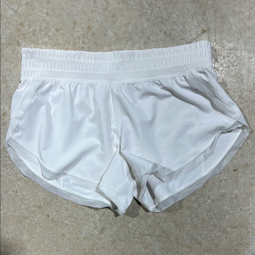 White Women's Athletic Shorts